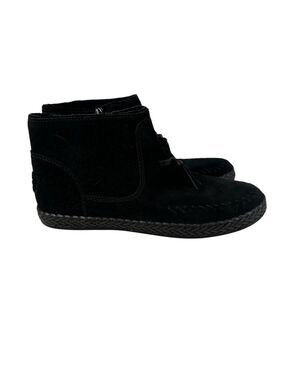 UGG Kennadi Black Suede Boots Women’s 6.5 Tassel Detail Comfortcore Booties